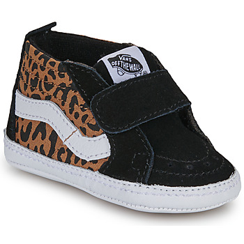 Vans Shoes (High-top Trainers) SK8-Hi Crib LEOPARD BLACK/BROWN