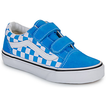 Vans Shoes (Trainers) Old Skool V COLOR THEORY CHECKERBOARD Bright Azure