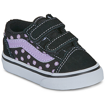 Vans Shoes (Trainers) Old Skool V FLORAL EMBROIDERY PURPLE