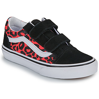 Vans Shoes (Trainers) Old Skool V GLITTER LEOPARD Diva Pink
